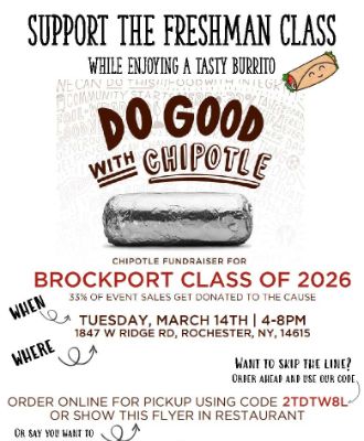 Class of 2026 Chipotle fundraiser